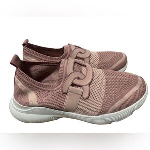 Women's Pink Slip-On Sneakers